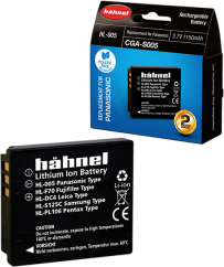 Hähnel HL-005, Panasonic CGA-S005, 1150mAh, 3.7V, 4.3Wh