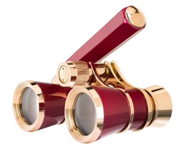 Divadelní kukátko Levenhuk Broadway 325E s lornionem, červené