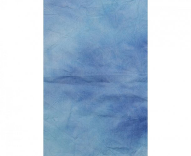 B.I.G. pozadí batikovaná bavlna, jeans-modrá, 300 x 700 cm