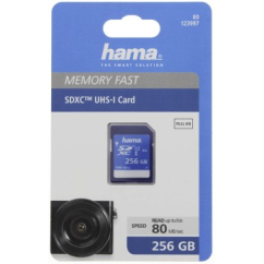 Hama SDXC 256 GB 10. osztály, UHS-I 80 MB/s