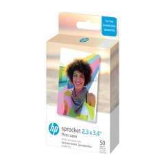 HP Sprocket Zink Paper Select 50 Pack 2,3x3,4"