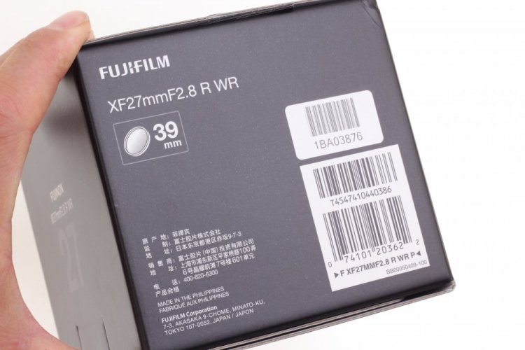 Fujifilm Fujinon XF 27mm f/2,8 R WR Objektiv