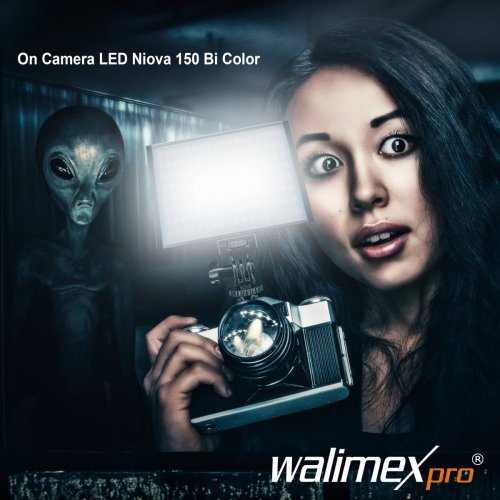 Walimex pro Niova 150 Bi Color, 15W LED Light with Power Adapter