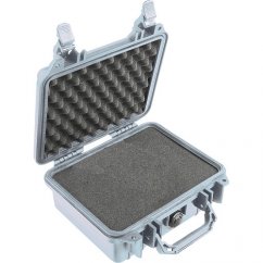 Peli™ Case 1200 kufr s pěnou stříbrný