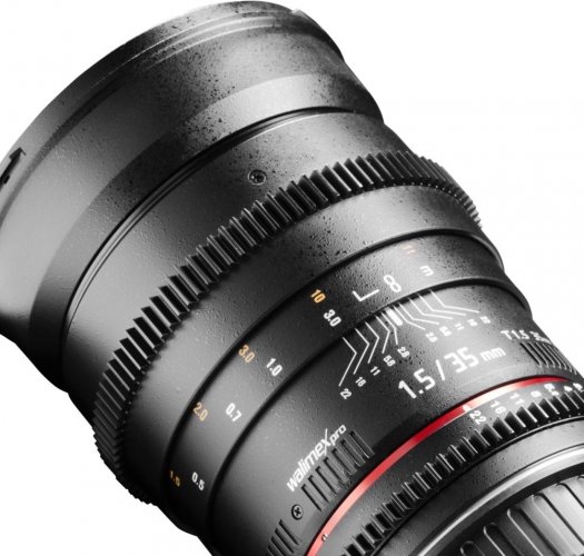 Walimex pro 35mm T1.5 Video DSLR Lens for Canon EF