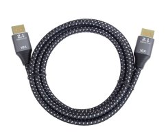 Kabel DisplayPort 2.1, 16K@60Hz, kovové a pozlacené konektory, 1 m