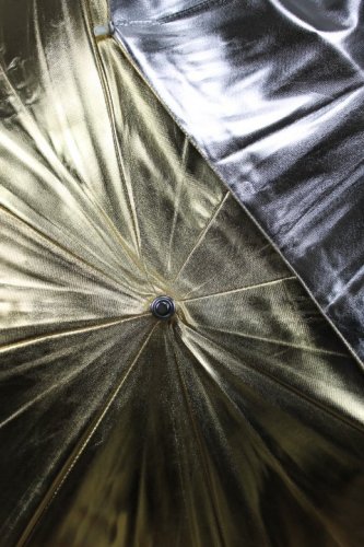 Studiový deštník Profi 83cm stříbrný/zlatý