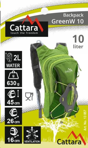 Batoh Cattara GreenW 10 l + 2 l vak na pití