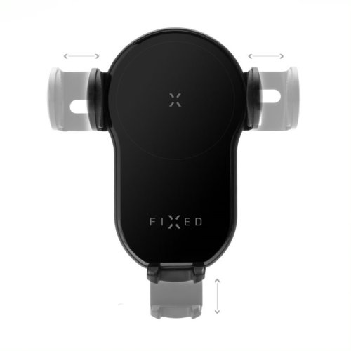 Automatický držák FIXED Matic s rychlým bezdrátovým nabíjením, 15 W, černý