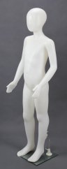 Figurína dětská chlapecká, matná bílá, výška 140cm