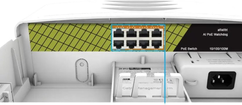 Conexpro GNT-P1008G6-F venkovní switch, 8x GLAN s PoE, 120W