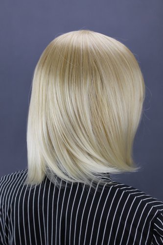forDSLR kurze Damenperücke aus HT Kunstfaser blond 3