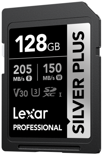 Lexar SDXC Professional SILVER Plus 1066x UHS-I/U3/A2/4K R205/W150 (V30) 128GB Lexar SDXC Professional SILVER Plus 1066x UHS-I/U3/A2/4K R205/W150 (V30) 128GB