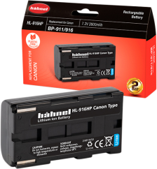 Hähnel HL-916HP, Canon BP-911/BP-916, 7.2V, 18.7Wh, 2600mAh,
