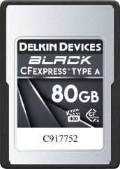 Delkin CFexpress BLACK, VPG400 (Type A) 80GB