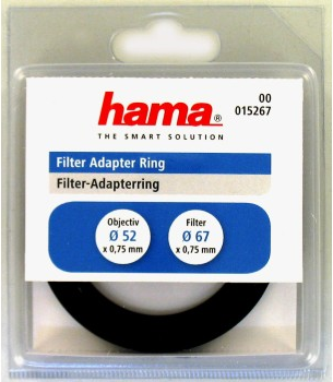 Hama Filter Adapter Ring, Lens 52mm/Filter 67mm (Step-Up)