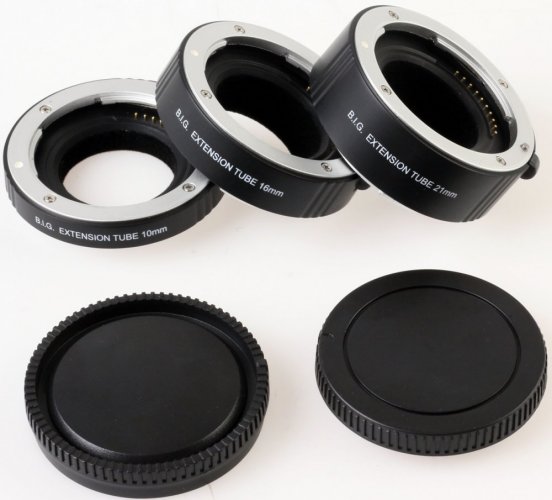 B.I.G. Mezikroužky set 10/16/21 mm pro Sony E - NEX