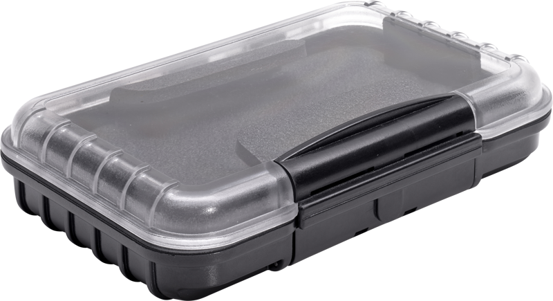 B&W Outdoor Etui Typ 200 mit Schaumstoff Schwarz/Transparent