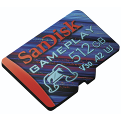 SanDisk GamePlay microSDXC UHS-I Card, 512 GB Gaming microSDXC, 190 MB/s, 130 MB