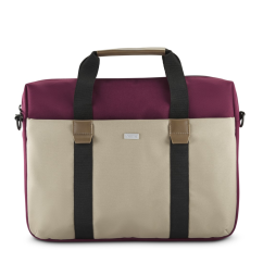 Hama Silvan, brašna na notebook, pro 34-36 cm (13,3-14,1"), recyklovaný polyester, béžová/vínová