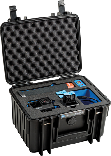 B&W Outdoor Cases BW Outdoor Case Type 2000 for GoPro Hero 12 (fits even GoPro Hero 9/10/11), charge-in-case, Black B&W Outdoor Cases BW Outdoor Case Type 2000 for GoPro Hero 12 (fits even GoPro Hero 9/10/11), charge-in-case, Black