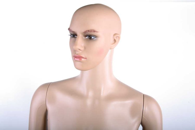 Figurína pánská, světlá barva kůže, výška 187cm
