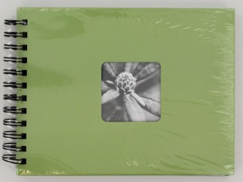 FINE ART 24x17 cm, foto 10x15 cm/50 ks, 50 strán, čierne listy, jablčná zeleň