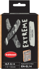Hähnel EXTREME Li-Ion HLX-EL14, Nikon EN-EL14, 1100mAh, 7.4V 8.1Wh