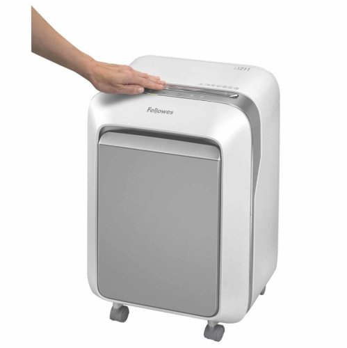 Aktenvernichter Fellowes LX 211 P-5, Querschnitt 2x12mm, 15 Blatt, 23l, Kreditkarte, weiß Aktenvernichter Fellowes LX 211 P-5, Querschnitt 2x12mm, 15 Blatt, 23l, Kreditkarte, weiß