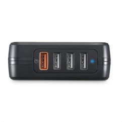 Nabíjačka rýchla sieťová 4x USB (1x QC), 33 W