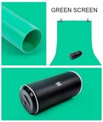 forDSLR oboustranné plastové pozadí 60x130cm zelené matné
