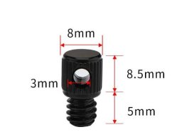 Závit s čepem a dírou 3mm hliník (Q46A)