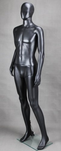 Figurína pánská, černá matná, výška 187cm