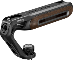 SmallRig 5252 Wooden Top Handle with 1/4''-20 and ARRI 3/8''-16 Locating Screw