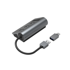 Rozbočovač a čtečka karet Hama USB, 5 portů, adaptér USB-C