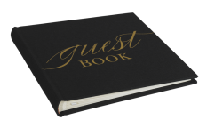 Focus Base Line Canvas Album 20x20 Guestbook Black