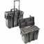 Peli™ Case 1444 Koffer mit verstellbaren Klettverschlussfächern mit Deckelorganisator (Schwarz)