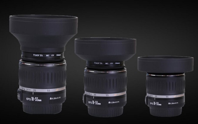 Gumová sluneční clona 72mm