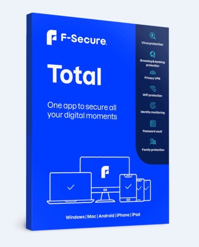F-Secure TOTAL, 3 zařízení / 1 rok, elektronická licence
