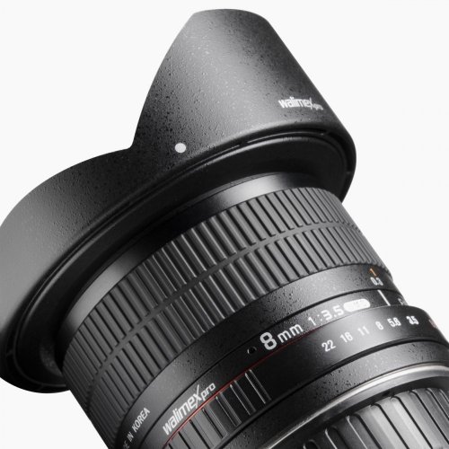 Walimex pro 8mm f/3.5 Fisheye II APS-C Lens for Canon EF-S