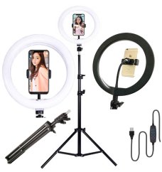 Prstencová lampa, kruhové svetlo ring LED light 11" 280mm 24W set so statívom (RG3S)