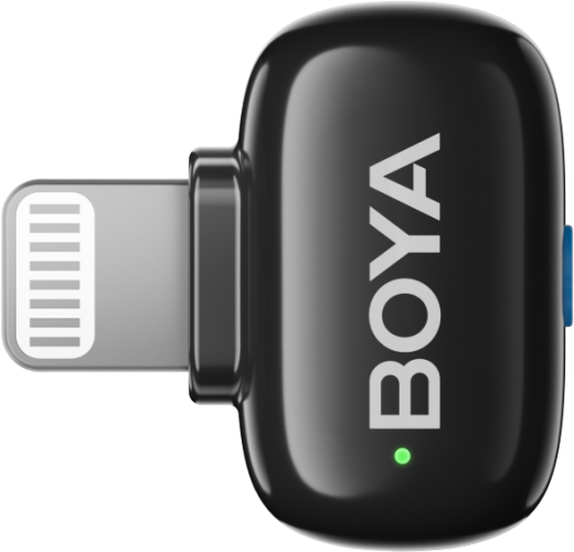 Boya Mini-15 Ultracompact 2.4GHz Wireless Microphone System with Lightning plug (Black) Boya Mini-15 Ultracompact 2.4GHz Wireless Microphone System with Lightning plug (Black)