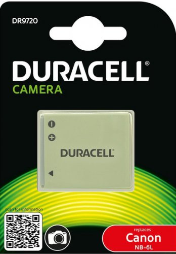 Duracell DR9720, Canon NB-6L, 3.7V, 700 mAh