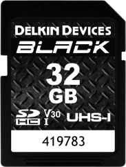 Delkin SDHC BLACK Rugged UHS-I R90/W90 (V30) 32GB