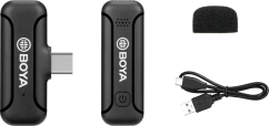 Boya BY-WM3T2-U2 - 2.4G Mini Wireless Microphone - for USB Type-C devices 1+1