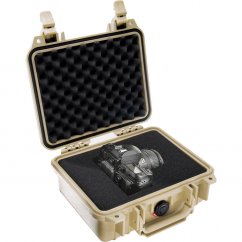 Peli™ Case 1200 Koffer mit Schaumstoff (Dunkelbraun)