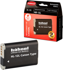 Hähnel HL-12L, Canon NB-12L, 3.6V, 6.9Wh, 1910mAh,