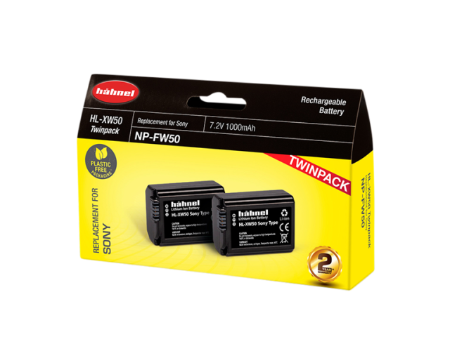 Hähnel Battery Sony HL-XW50 / NP-FW50 Twin Pack