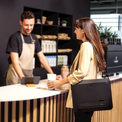 Stojan Fellowes BREYTA 2v1, pro notebook, 5 poloh, černý