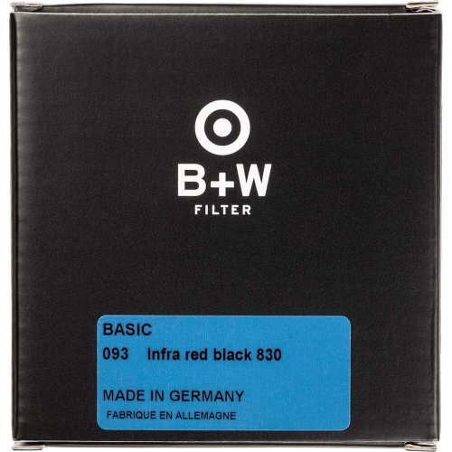B+W 72mm Infrarotfilter IR Schwarz Rot 830 BASIC (093)
